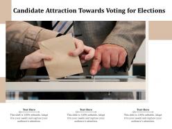 Candidate attraction towards voting for elections