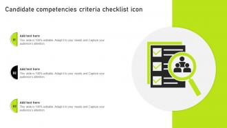 Candidate Competencies Criteria Checklist Icon