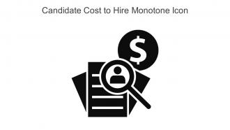 Candidate Cost To Hire Monotone Icon In Powerpoint Pptx Png And Editable Eps Format