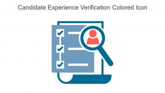 Candidate Experience Verification Colored Icon In Powerpoint Pptx Png And Editable Eps Format