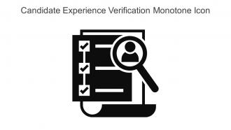 Candidate Experience Verification Monotone Icon In Powerpoint Pptx Png And Editable Eps Format