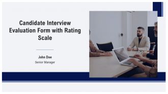 Candidate Interview Evaluation Form With Rating Scale PPT Outline AT