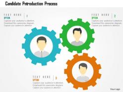 Candidate introduction process flat powerpoint design
