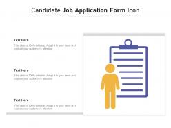 Candidate job application form icon