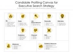 Candidate profiling canvas for executive search strategy