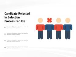 Candidate rejected in selection process for job