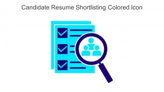 Candidate Resume Shortlisting Colored Icon In Powerpoint Pptx Png And Editable Eps Format
