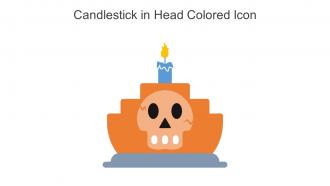 Candlestick In Head Colored Icon In Powerpoint Pptx Png And Editable Eps Format