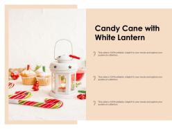 Candy cane with white lantern
