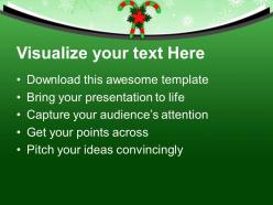 Candy canes and holy flowers powerpoint templates ppt themes and graphics