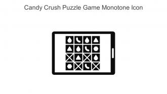 Candy Crush Puzzle Game Monotone Icon In Powerpoint Pptx Png And Editable Eps Format