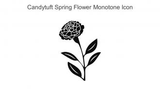 Candytuft Spring Flower Monotone Icon In Powerpoint Pptx Png And Editable Eps Format