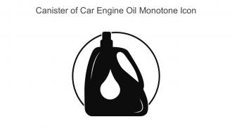 Canister Of Car Engine Oil Monotone Icon In Powerpoint Pptx Png And Editable Eps Format