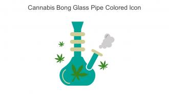 Cannabis Bong Glass Pipe Colored Icon In Powerpoint Pptx Png And Editable Eps Format