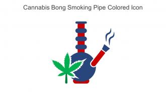 Cannabis Bong Smoking Pipe Colored Icon In Powerpoint Pptx Png And Editable Eps Format