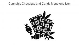 Cannabis Chocolate And Candy Monotone Icon In Powerpoint Pptx Png And Editable Eps Format