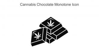 Cannabis Chocolate Monotone Icon In Powerpoint Pptx Png And Editable Eps Format