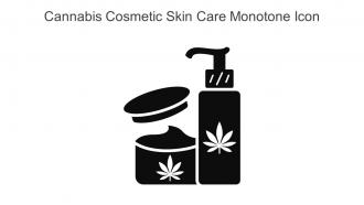 Cannabis Cosmetic Skin Care Monotone Icon In Powerpoint Pptx Png And Editable Eps Format