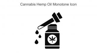 Cannabis Hemp Oil Monotone Icon In Powerpoint Pptx Png And Editable Eps Format