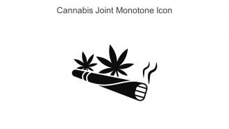Cannabis Joint Monotone Icon In Powerpoint Pptx Png And Editable Eps Format