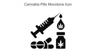 Cannabis Pills Monotone Icon In Powerpoint Pptx Png And Editable Eps Format