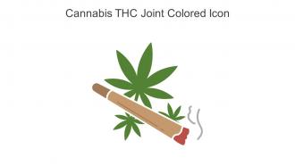 Cannabis THC Joint Colored Icon In Powerpoint Pptx Png And Editable Eps Format