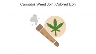 Cannabis Weed Joint Colored Icon In Powerpoint Pptx Png And Editable Eps Format