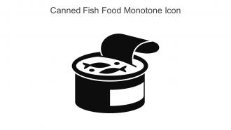 Canned Fish Food Monotone Icon In Powerpoint Pptx Png And Editable Eps Format