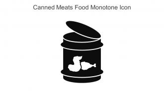 Canned Meats Food Monotone Icon In Powerpoint Pptx Png And Editable Eps Format