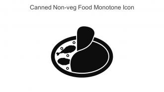 Canned Non Veg Food Monotone Icon In Powerpoint Pptx Png And Editable Eps Format