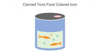 Canned Tuna Food Colored Icon In Powerpoint Pptx Png And Editable Eps Format