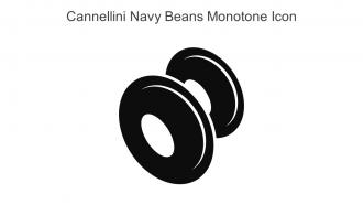 Cannellini Navy Beans Monotone Icon In Powerpoint Pptx Png And Editable Eps Format
