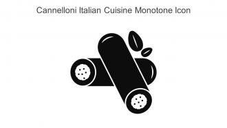 Cannelloni Italian Cuisine Monotone Icon In Powerpoint Pptx Png And Editable Eps Format