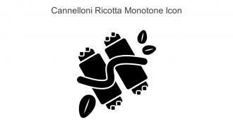 Cannelloni Ricotta Monotone Icon In Powerpoint Pptx Png And Editable Eps Format
