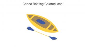 Canoe Boating Colored Icon In Powerpoint Pptx Png And Editable Eps Format