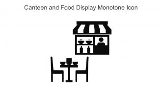 Canteen And Food Display Monotone Icon In Powerpoint Pptx Png And Editable Eps Format