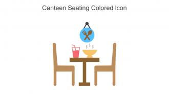 Canteen Seating Colored Icon In Powerpoint Pptx Png And Editable Eps Format