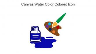 Canvas Water Color Colored Icon In Powerpoint Pptx Png And Editable Eps Format