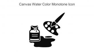 Canvas Water Color Monotone Icon In Powerpoint Pptx Png And Editable Eps Format