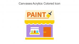 Canvases Acrylics Colored Icon In Powerpoint Pptx Png And Editable Eps Format