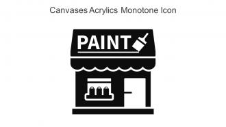 Canvases Acrylics Monotone Icon In Powerpoint Pptx Png And Editable Eps Format