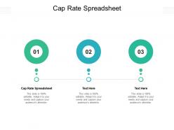 Cap rate spreadsheet ppt powerpoint presentation infographic template clipart images cpb
