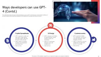 Capabilities And Use Cases Of GPT4 ChatGPT CD V Professionally Designed