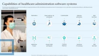 Capabilities Of Healthcare Administration Software Systems