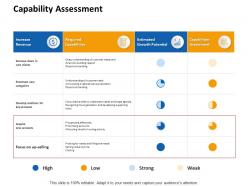 Capability Assessment Revenue Ppt Powerpoint Presentation Styles