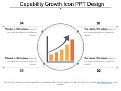 Capability growth icon ppt design