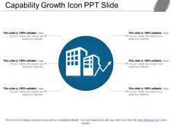 Capability growth icon ppt slide