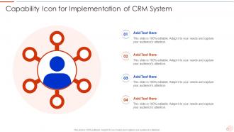 Capability Icon For Implementation Of CRM System