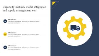 Capability Maturity Model Integration And Supply Management Icon