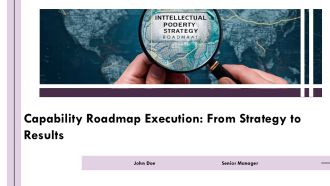 Capability Roadmap Execution From Strategy To Results PPT Mockup AT